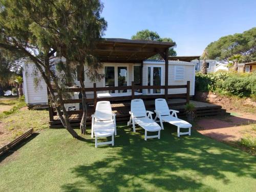 Mobil Home 6/8 Places vue dégagée