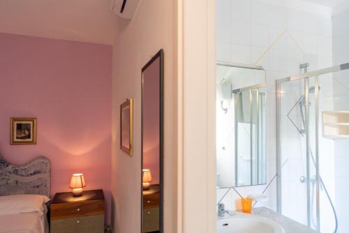 Koupelna v ubytování Hotel Pietra Verde