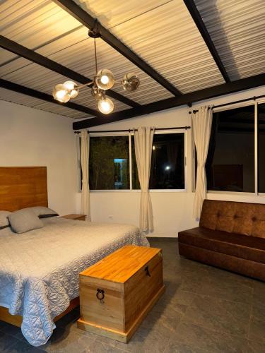 Χώρος καθιστικού στο Hotel Campestre Alto lindo en Guatapé