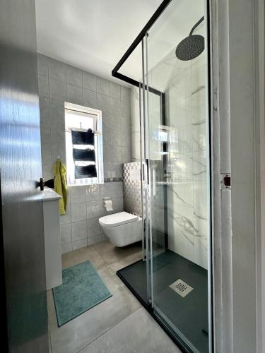 Et badeværelse på Nordic Green Haven