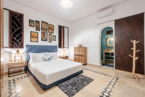 Ένα ή περισσότερα κρεβάτια σε δωμάτιο στο Villa Olive