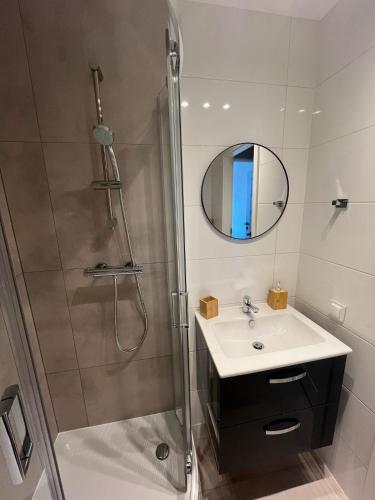 Koupelna v ubytování Apartament Dworska