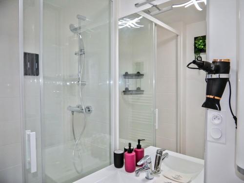 Koupelna v ubytování Nid douillet tout équipé, 6 min château d'Amboise