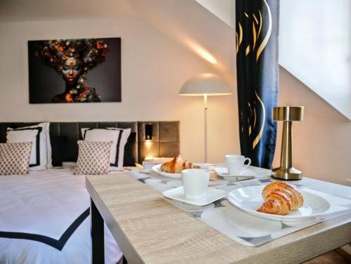 Postel nebo postele na pokoji v ubytování Nid douillet tout équipé, 6 min château d'Amboise