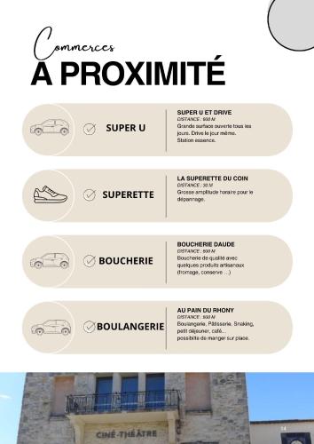 a screenshot of a responsive website for a property at Écrin paisible in Vergèze