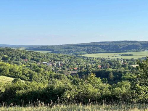 a view of a valley with trees and houses at Holiday home in Kötcse - Südtransdanubien 53934 in Kötcse