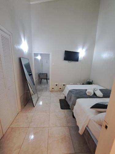 Cama o camas de una habitación en Apartament studio Acksen King