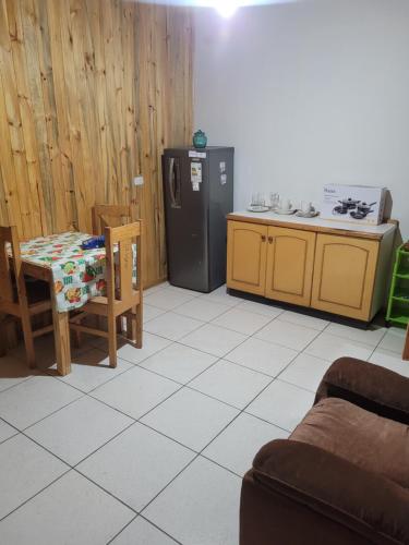 Kuchyň nebo kuchyňský kout v ubytování Alojamientos Bernal