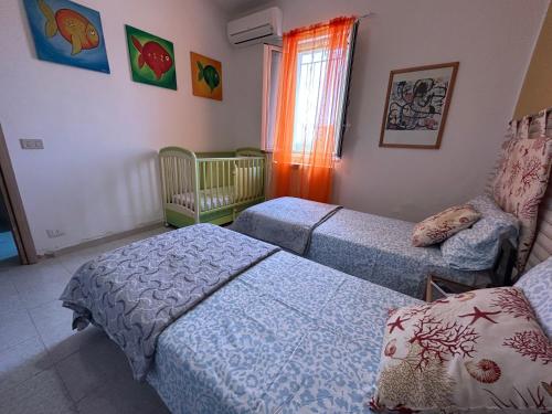Ένα ή περισσότερα κρεβάτια σε δωμάτιο στο Villa del Pietrone