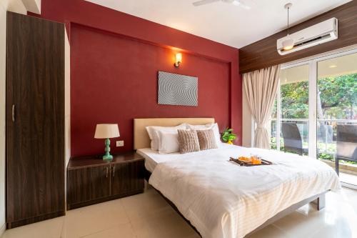 Ένα ή περισσότερα κρεβάτια σε δωμάτιο στο Affcasa Apartments