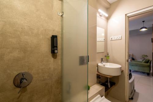 Ένα μπάνιο στο Affcasa Apartments