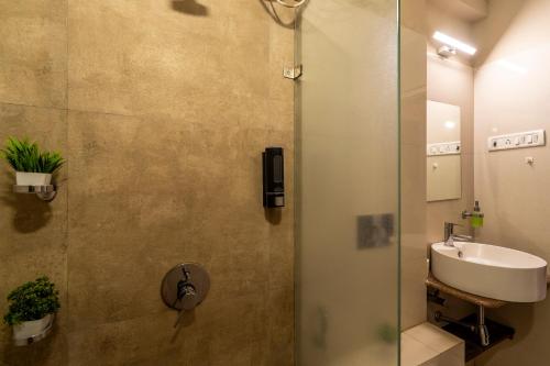 Ένα μπάνιο στο Affcasa Apartments