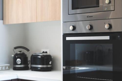 Dapur atau dapur kecil di Villa Orama - Sea view with private pool