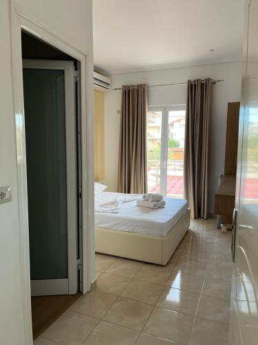 Cama o camas de una habitación en Villa Juli Ksamil