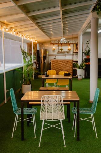 Χώρος καθιστικού στο Hotel Plataneras Plaza