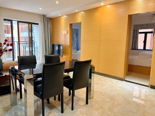 Χώρος καθιστικού στο Po Si Zhineng Apartment
