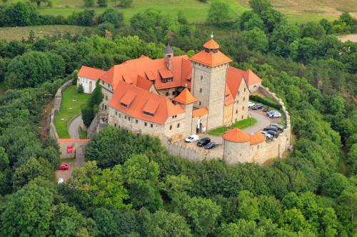 Letecký snímek ubytování Best Western Erfurt-Apfelstädt