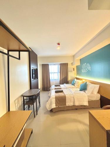 Katil atau katil-katil dalam bilik di Chic Overlooking Studio at Horizons 101