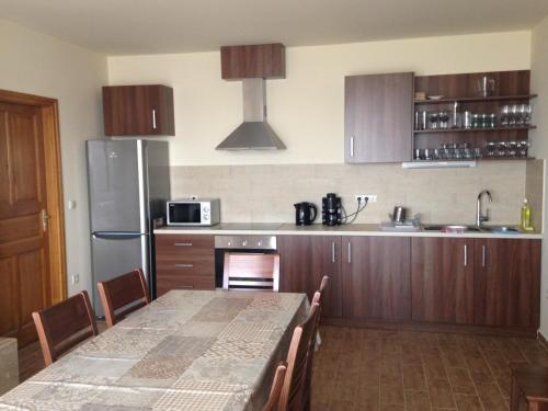 Dapur atau dapur kecil di Prémium Vendégház