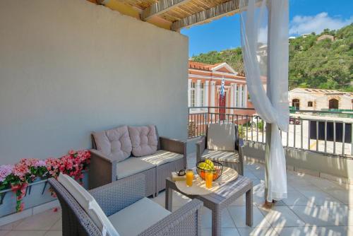 Balkoni atau teres di Seafront studio