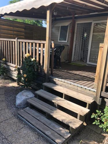 Domaine des Iscles mobile home clim, jardinet sans vis-à-vis