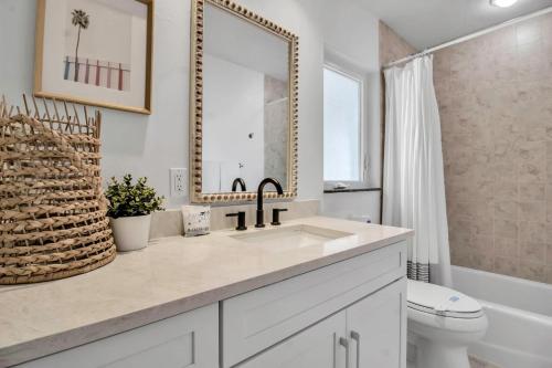 Et badeværelse på Blissful Bungalow