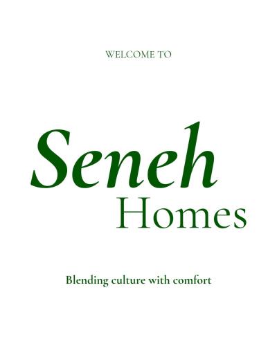 a logo for a search homes benefiting culture with comfort at Seneh Homes in Guwahati