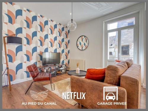 Le Canal,Hyper centre, Cosy, fibre, parking privée, 1 a 4 pers