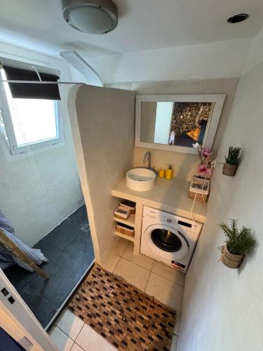 Phòng tắm tại Résidence tropicale