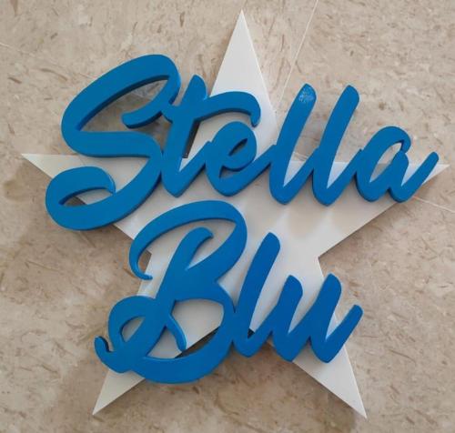 a blue and white star with the words skillian blitz at STELLA BLU in Calatafimi