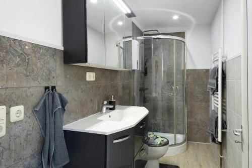 Bilik mandi di Ferienhaus