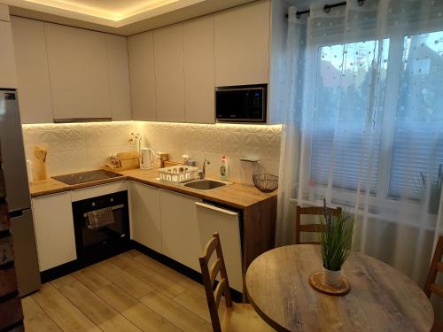 Η κουζίνα ή μικρή κουζίνα στο Kaszubski Zakątek