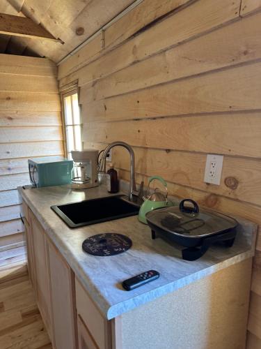 Η κουζίνα ή μικρή κουζίνα στο GGgs Cabin