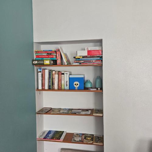 Knihovna v apartmánu