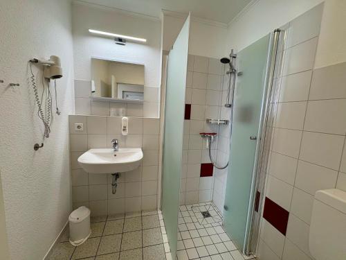 Koupelna v ubytování Ellen Hotel