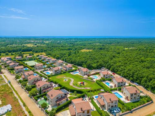 an aerial view of a residential estate at Villa Berenice in Butkovići