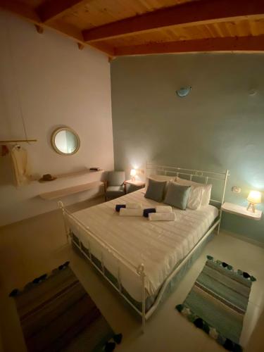 a bedroom with a large bed in a room at Federico Villa in Khalikerí