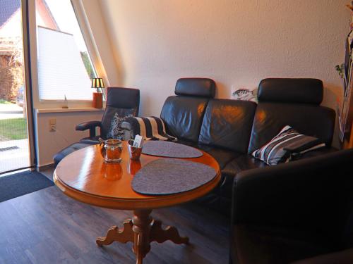Posezení v ubytování Charmante Finnhütte mit Garten