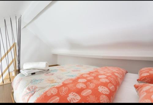 Postel nebo postele na pokoji v ubytování lille