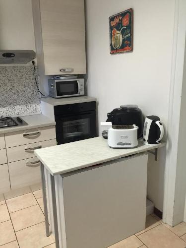 Dapur atau dapur kecil di Nightstars B&B