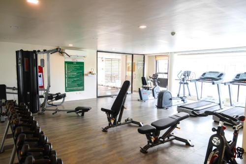 Fitness centrum a/nebo fitness zařízení v ubytování SuiteEscape
