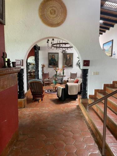 Zona de estar de Country house with unique view on Lake Pátzcuaro