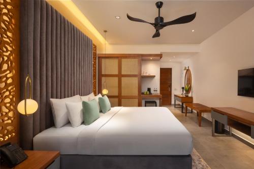Hotel Ferolaにあるベッド