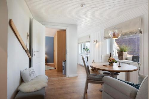 Ruang duduk di Ferienhaus Lavendelmeer
