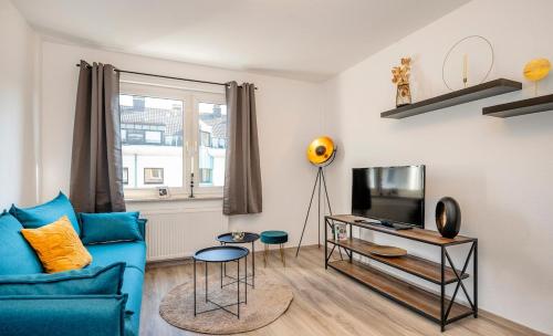 Televisyen dan/atau pusat hiburan di zentrale 2-Zi-Wohnung - Gelsenkirchen - Nahe Arena
