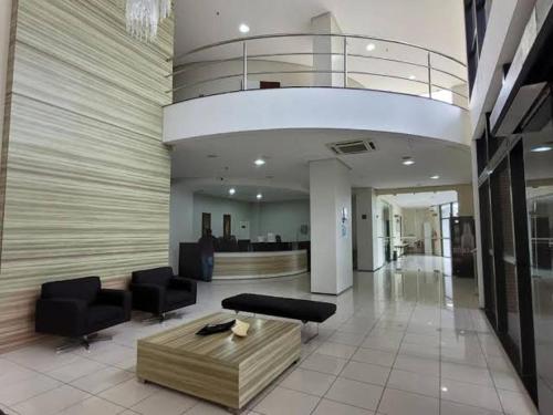 Χώρος καθιστικού στο Silva Hospedagem - Flat Biarrtiz