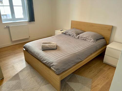 Postel nebo postele na pokoji v ubytování Maison Dormoy, appartement 2 Chambre - Gare - Centre ville