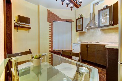 Bilik mandi di Shyval Apartment Vosstaniya 35