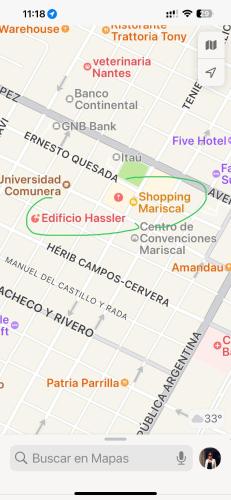 a close up of a map of venice on google maps at Ed Hassler #307 Mariale’s in Asuncion
