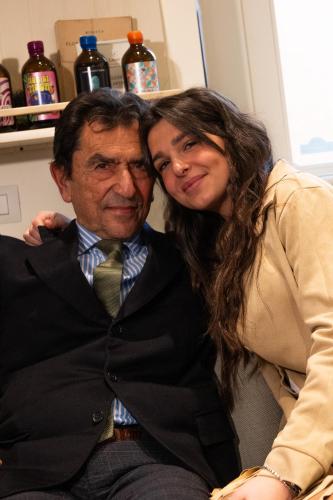 a man and a woman posing for a picture at Casa Leon d'Oro in Bosco Chiesanuova